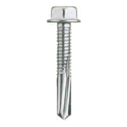 Trivalent Bright Chromate DANBA Fastener, #5 Long Flute Machine Screw Type for Thick Steel Plate HXNSS5LF-ST3W-D6-70