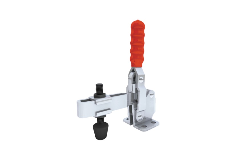 Toggle Clamp - Vertical Handle - U-Shaped Arm (Flanged Base) GH-12130/GH-12130-SS 