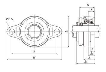 Stainless steel flange type drawing 2