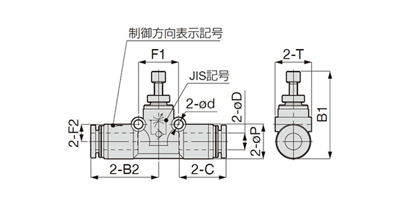 Speed ​​Control Valve - Speed Controller - Union Straight: related image