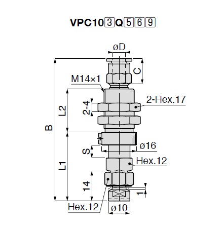 Long Stroke, Attachment Mark Preventing Type, VPC, One Touch Fitting Type, with Cover 