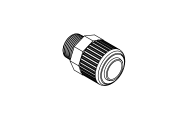 Fluoropolymer Bore Through Connector LQHB Inch Size: Related Image