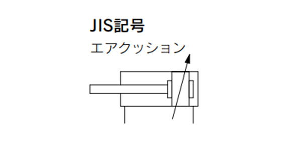 JIS symbol for HYC Series ISO Standard Type Hygienic Design Cylinder (air cushion)