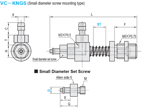 Suction Brackets - Screw Mounting Type for Small Diameter: Related Image