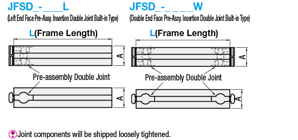 Aluminum Extrusions with Built-in Joints - Pre-Assembly Insertion Lock Nut Double Joint Type:Related Image