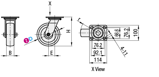 Casters  Heavy Load  Wheel Material: Urethane:Related Image