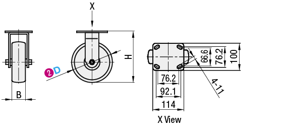 Casters  Heavy Load  Wheel Material: Urethane:Related Image