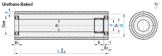 Urethane Pipe Rollers - with One Way Clutch:Related Image