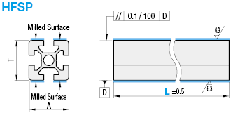 6 Series/slot width 8/300x30mm, Parallel Surfacing:Related Image