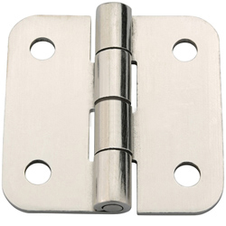 Economic type Stainless steel butterfly hinge Vibration polished Round hole Product drawings