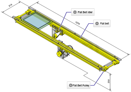 Cases of MISUMI flat-belt pulleys