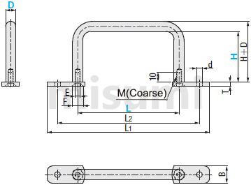 Handle Dimensional Drawing