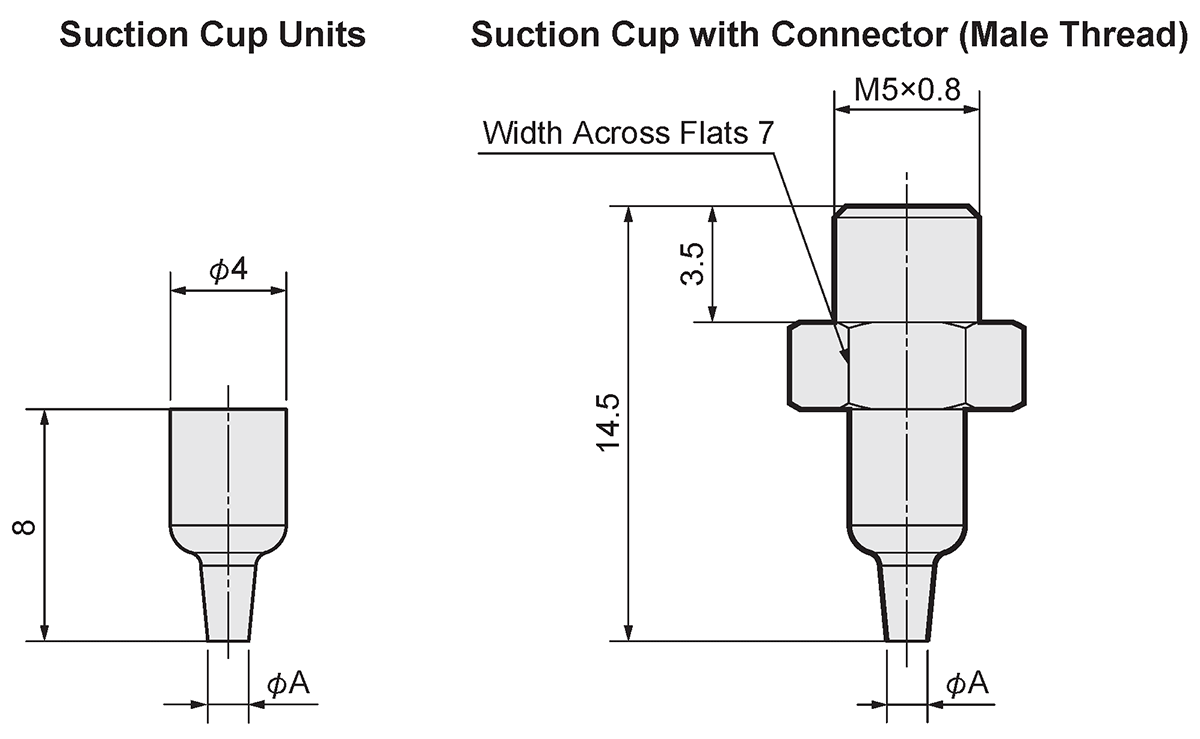 Suction Cups Nozzle Type