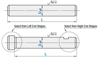 Pivot Pin - End Shape Selectable: Related Image