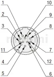 Schematic Diagram of Connector Pin Configuration of MISUMI Automatic Positioning Stage