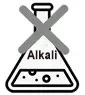 Avoid contact with alkaline solvents