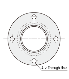 [Clean & Pack]Flange - JIS Type for Round Glass Plate: Related Image