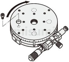 Installation Method Diagram of MISUMI Manual Rotary Stage without Mounting Plate