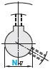 MISUMI timing pulley shaft bore N or C keyway hole and threaded hole specifications