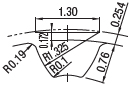 110300405850 Timing Pulleys S2M Tooth Profile Drawing