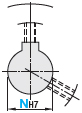 MISUMI timing pulley shaft bore N or C keyway hole and threaded hole specifications