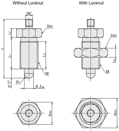 Plunger Dimensional Drawing