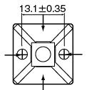 Cable Tie Mount (Flat/Low Cost/Black):Related Image