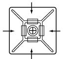 Cable Tie Mount (Flat/Low Cost/Black):Related Image