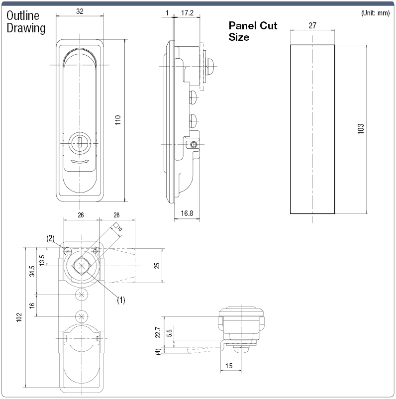 Waterproof Flat Handle:Related Image