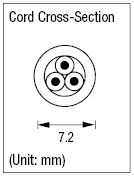 AC Cord - Fixed Length (VDE) - Single-Sided Cutoff Model Socket:Related Image