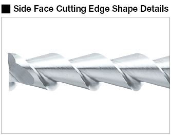Carbide Square End Mill for Aluminum Machining, 2-Flute / 3D Blade Length (Regular) Model:Related Image