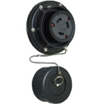 Waterproof Panel Outlet - Twist Lock 60 A 3666RW