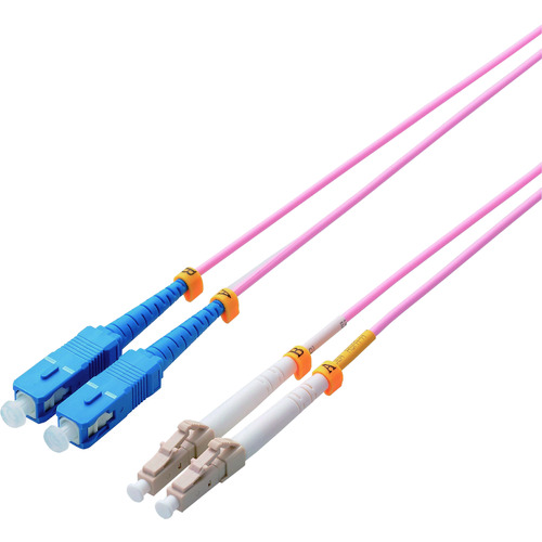 Optical Fiber Cable (with LC connectors on one end and SC connector on the other)