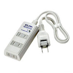 Power Strip, 3 Outlets, with Lightning Resistance Cord Included WBT-3050SBN(W)