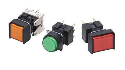 Push-Button Switch (Detachable Type) (Light/Non-Light) (Cylindrical ø16) A16 A165L-JRM-24D-1
