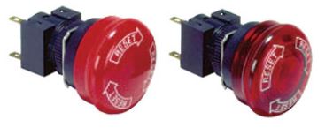 Emergency Stop Push Button Switch (Φ16) A165E, Optional Part A165E-LS-24D-02