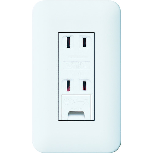 Cosmo Series "Wide 21" Embedded Double Outlet with Ground Terminal