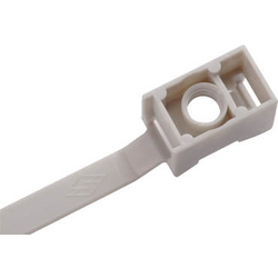 Cable ties with screw holes