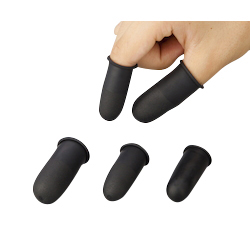 Finger Cot (Made of Natural Rubber), Conductive Carbon Type, 50 Pcs. included