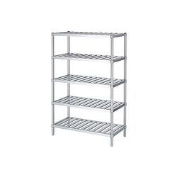 Stainless Steel Rack (SUS430, Slatted Shelf 5-Stage Specification), RS5 Series