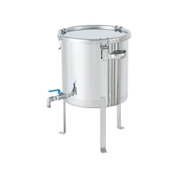 Stainless Steel Airtight Container With Ball Valve, With Flat Steel Legs, CTHV-FL Series