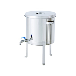 Stainless Steel General-Purpose Container With Ball Valve, With Flat Steel Legs, STV-FL Series
