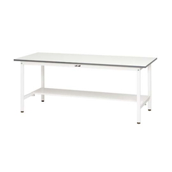 Work Table 150 Series, Rigid H740 mm, With Half-Sided Shelf Board, SUP Series
