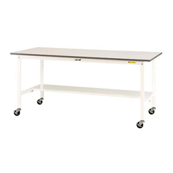 Work Table 150 Series, Mobile, H826 mm, With Half-Sided Shelf Board, SUPC Series
