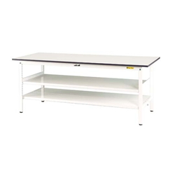 Work Table 150 Series With Fixed Intermediate Shelf, H740 mm, With Full-Scale Shelf Board, SUP Series