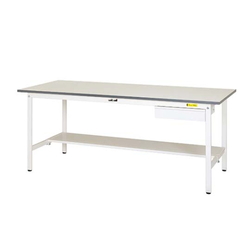 Work Table 150 Series With Fixed Cabinet, H740 mm, With Half-Sided Shelf Board, SUP Series