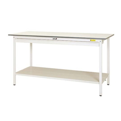 Work Table 150 Series With Fixed Wide Drawer, H950 mm, With Full-Scale Shelf Board, SUPH Series 61-3745-33