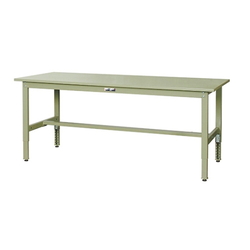 Work Table 300 Series, Height Adjustment Type H900 to H1,200 mm, Steel Top Plate, SWSAH Series