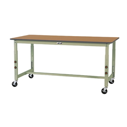 Work Table 300 Series, Height Adjustable and Mobile Type, Polyester Top Plate, SWPAC Series