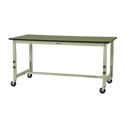Work Table 300 Series, Height Adjustable and Mobile Type, PVC Sheet Top Plate, SWRAC Series